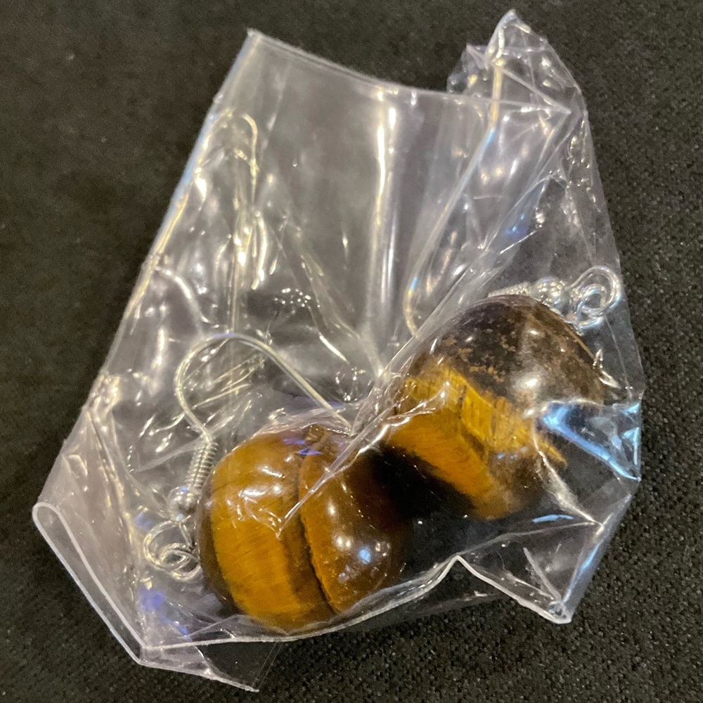 NEW Tiger Eye Gemstone Earrings